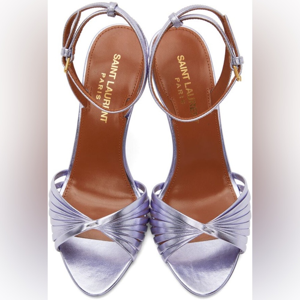 SAINT LAURENT: TINA HIGH HEEL SANDALS